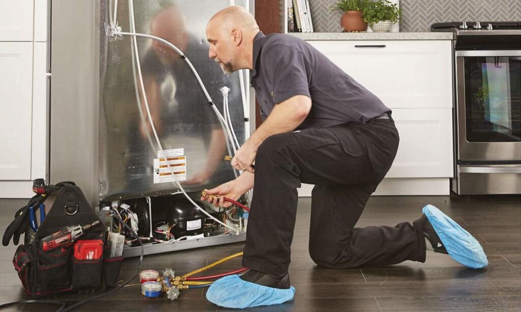 رفع نشتی آب یخچال